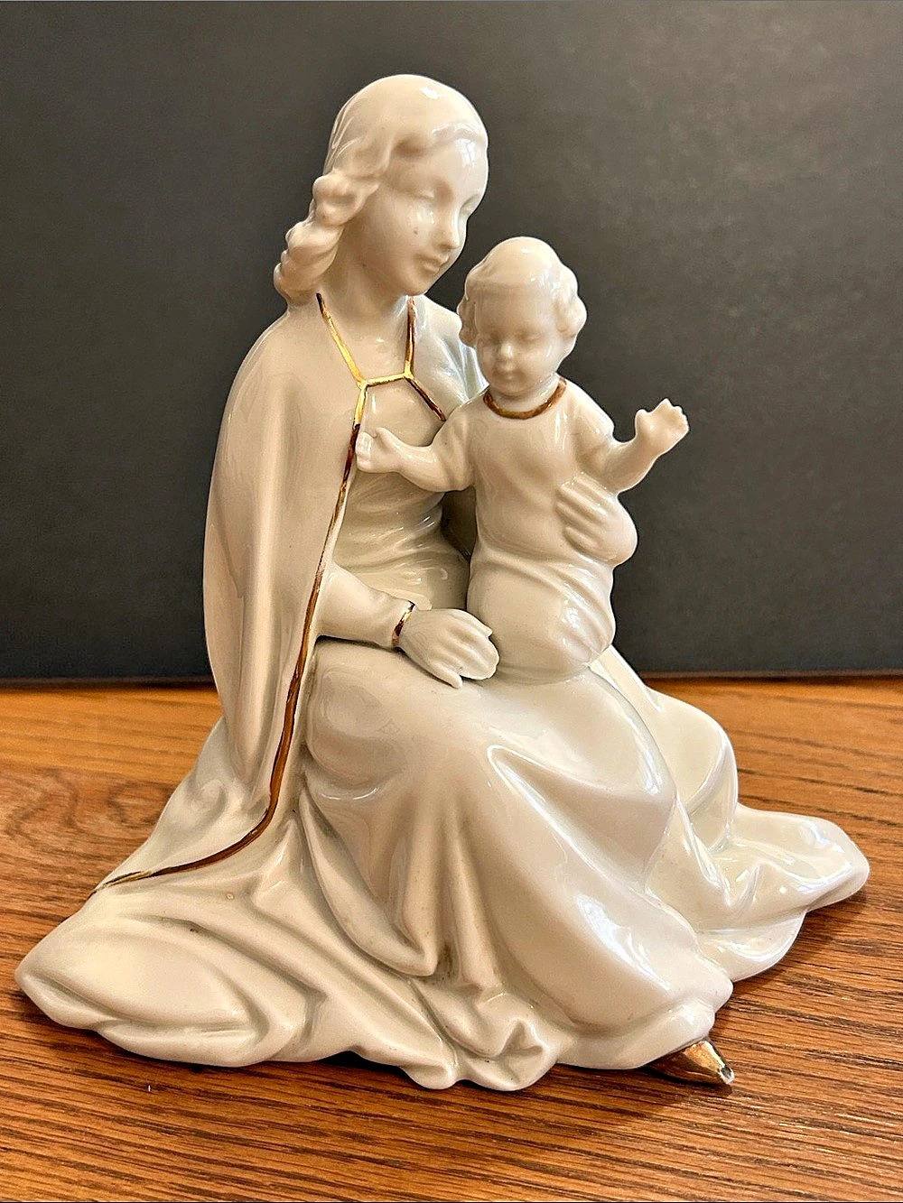 Bavaria Porcelain Madonna and Child Figurine
